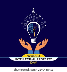 World Intellectual Property Day. Patent Rights Concept. Template for background, banner, card, poster. vector illustration.