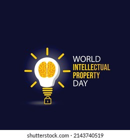 World Intellectual Property Day. Patent Rights Concept. Template for background, banner, card, poster. vector illustration.