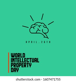 World Intellectual Property Day vector Illustration for template design