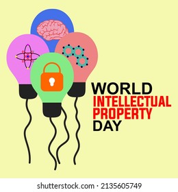 World Intellectual Property Day. vector illustration. Suitable for gretting card. 