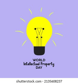World Intellectual Property Day. vector illustration. Suitable for gretting card. 