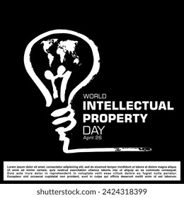 world intellectual property day vector illustration
