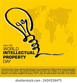world intellectual property day vector illustration
