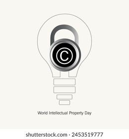 World Intellectual Property Day vector, illustration.