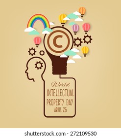 World Intellectual Property Day. vector illustration.
