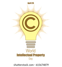 World Intellectual Property Day Vector Illustration