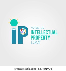 World Intellectual Property Day Vector Illustration. Suitable for poster, banner, campaign, and greeting card
