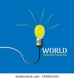 world intellectual property day web banner. illustration vector
