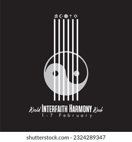 World Interfaith Harmony Week, 1-7 February. 
