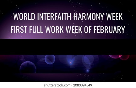 World Interfaith Harmony Week . Vector Illustration For Medical Journal Or Brochure.