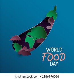 world international food day event. vector illustration