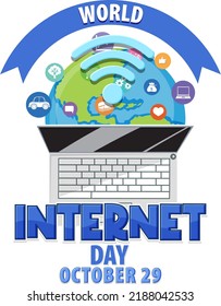 World Internet Day Banner Design illustration