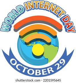 World Internet Day Banner Design illustration