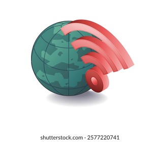 World internet wifi network signal