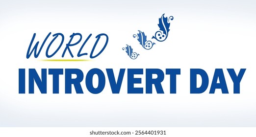 world introvert day, Happy World Introvert Day Flat Illustrations 