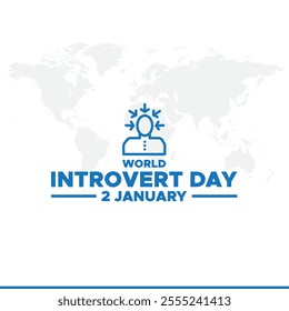 World Introvert Day. People, home and heart. Great for cards, banners, posters, social media and more. White background.