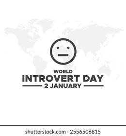 World Introvert Day. People, home and heart. Great for cards, banners, posters, social media and more. White background.