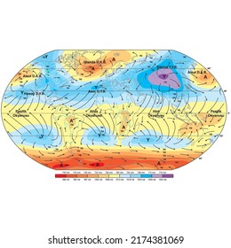 isotherm world map