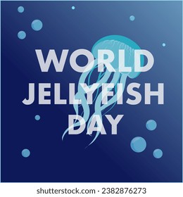 World jellyfish day banner, background, sosial media 