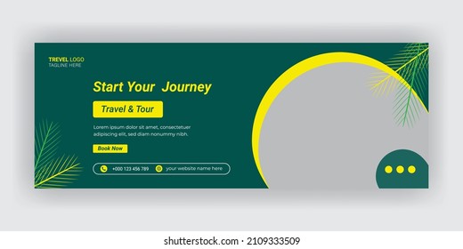 The World journey social media cover template