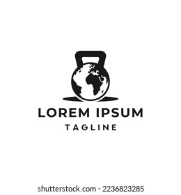 World Kettlebells Logo Template Design Vector Illustration