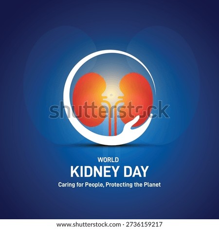 world kidney day 2026. world kidney day concept poster, banner, postcard, background, social media post, backdrop, template, web banner, cover vector design etc.