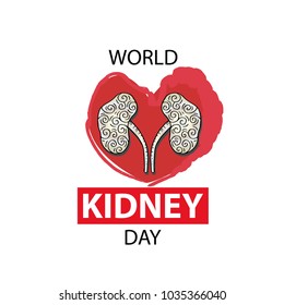 World kidney day concept