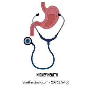 world kidney day concept on white background. health background. editable vector.
