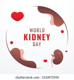 World Kidney Day Design Background For Greeting Moment