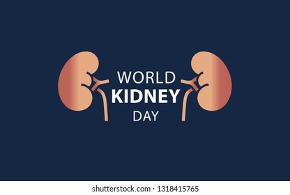 World kidney day design, template, banner, poster