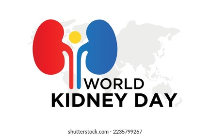 World Kidney Day Illustration, World Kidney Day campaign poster