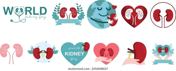 World Kidney Day Vector Art
