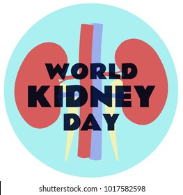 World Kidney Day Vector Illustration