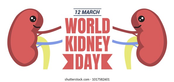 World Kidney Day Vector Illustration