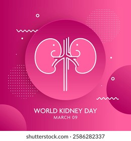 World Kidney Day Vector Illustration Template