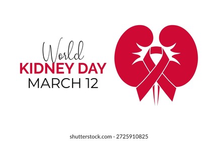 World Kidney Day Vector illustration. Hospital kidney care doctors with stethoscopes, leading the fight against kidney diseases. Banner poster, flyer and background design template.