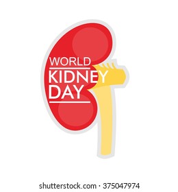 World Kidney Day Vector Illustration. Good Image for Campaign Materials