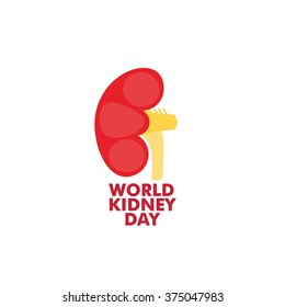 World Kidney Day Vector Illustration. Good Image for Campaign Materials
