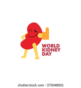 World Kidney Day Vector Illustration. Good Image for Campaign Materials