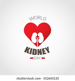 World Kidney Day Vector Illustration. Great for greeting card, poster and banner.