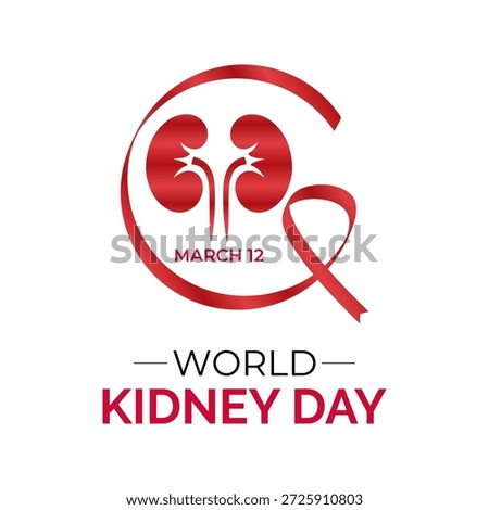 World Kidney Day Vector illustration. Hospital kidney care doctors with stethoscopes, leading the fight against kidney diseases. Banner poster, flyer and background design template.