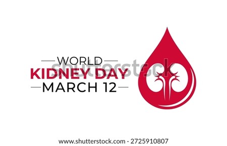 World Kidney Day Vector illustration. Hospital kidney care doctors with stethoscopes, leading the fight against kidney diseases. Banner poster, flyer and background design template.
