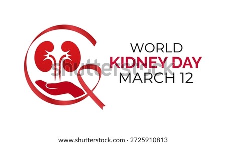 World Kidney Day Vector illustration. Hospital kidney care doctors with stethoscopes, leading the fight against kidney diseases. Banner poster, flyer and background design template.
