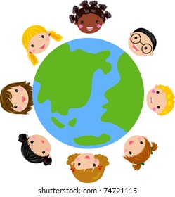 Multicultural Children Clip Art High Res Stock Images Shutterstock