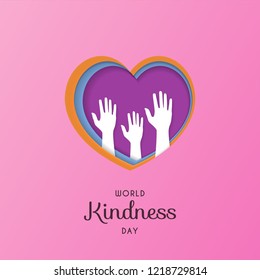 World kindness day design template. Vector eps 10