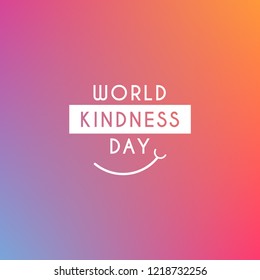 World Kindness Day Design Template. Vector Eps 10