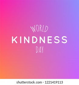 World Kindness Day Design Template. Vector Eps 10