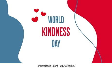 World Kindness Day design template. Vector illustration.