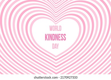 World Kindness Day design template. Vector illustration.