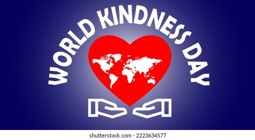 World kindness day design template. illustration Vector of world kidness background. eps 10
